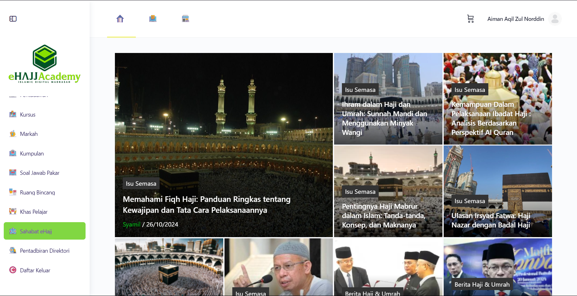 Ke Sahabat eHajj Page