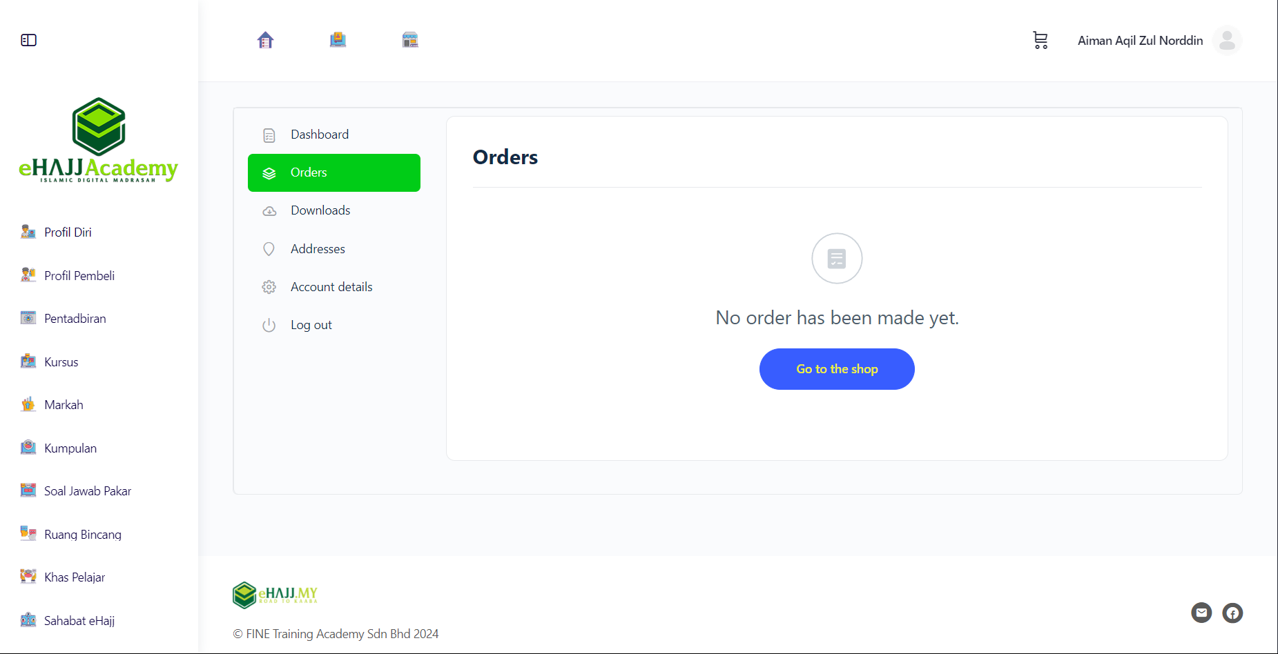 Orders Page